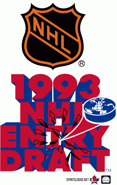 NHL Draft 1992-1993 Logo vinyl decal